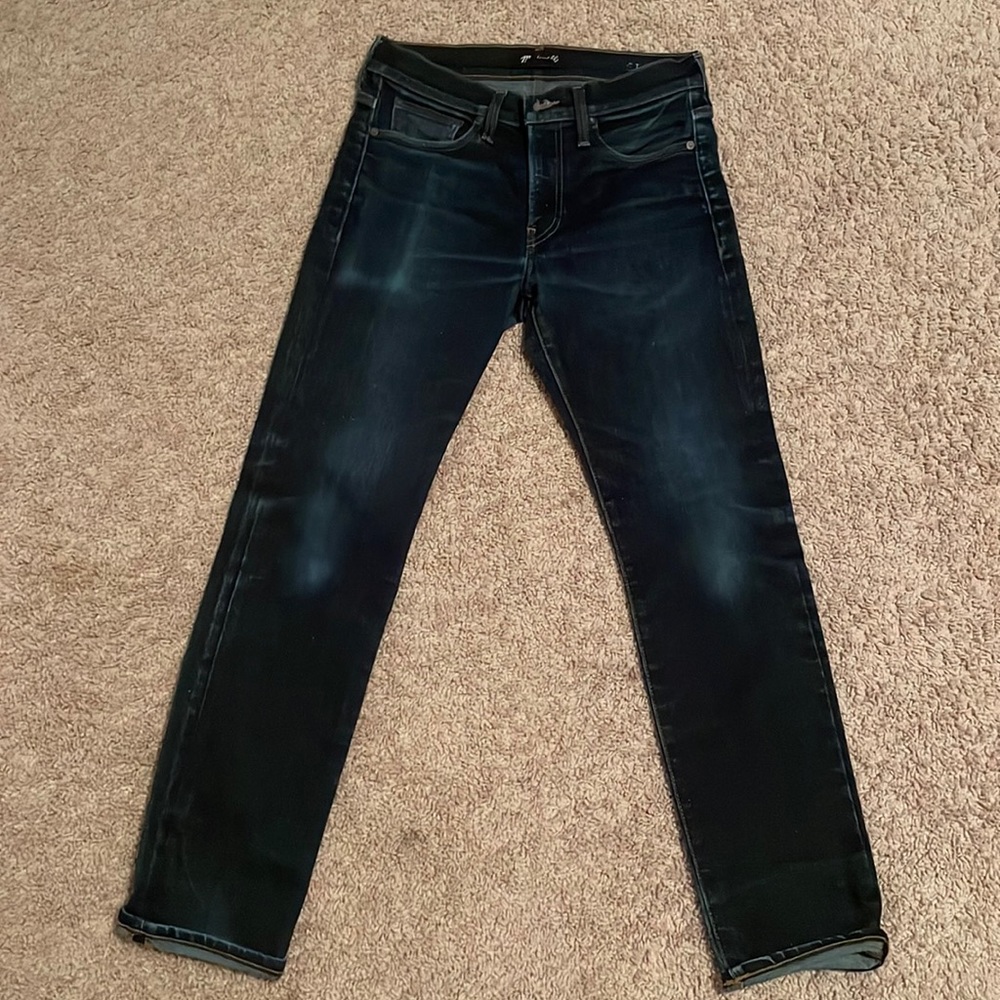 Madewell 30x30 slim jeans. Missing button. Normal wear and tear